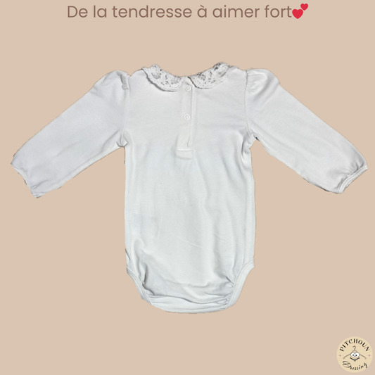 Body blanc - H&M - fille 3 mois