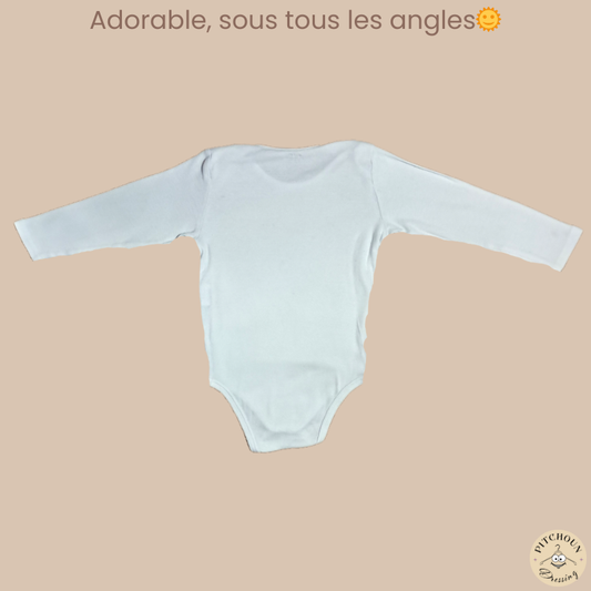 Body blanc - Kiabi coton bio - fille 24 mois