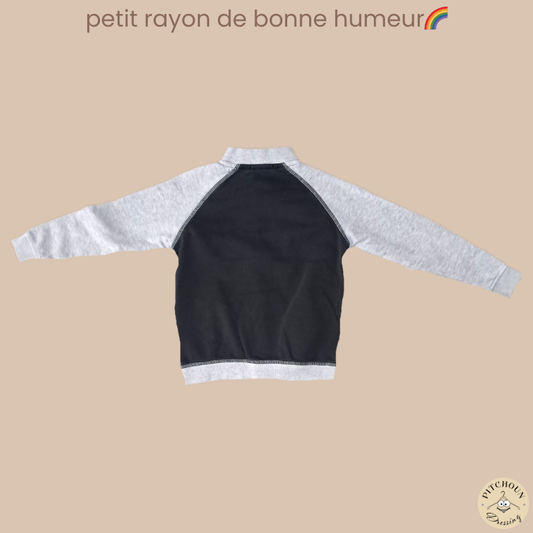 Veste bicolore à pression - Uessentiel - garçon 6 ans