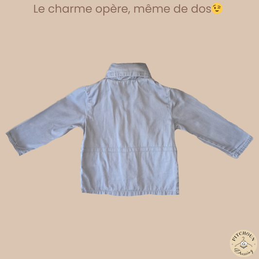 Manteau gris zippé - Kiabi - garçon 2 ans