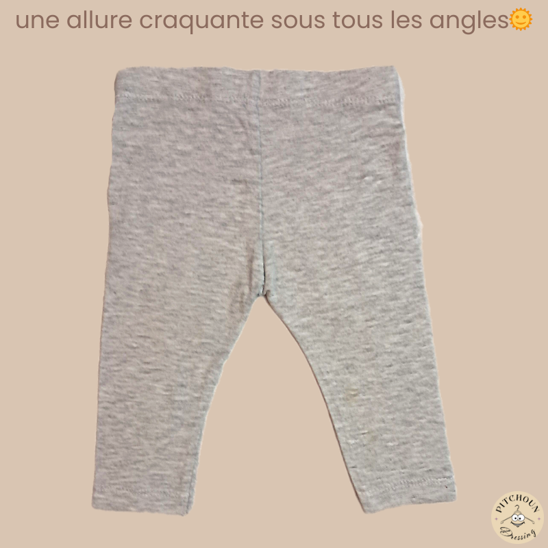 Legging gris - Marque non précisée - fille 3 mois