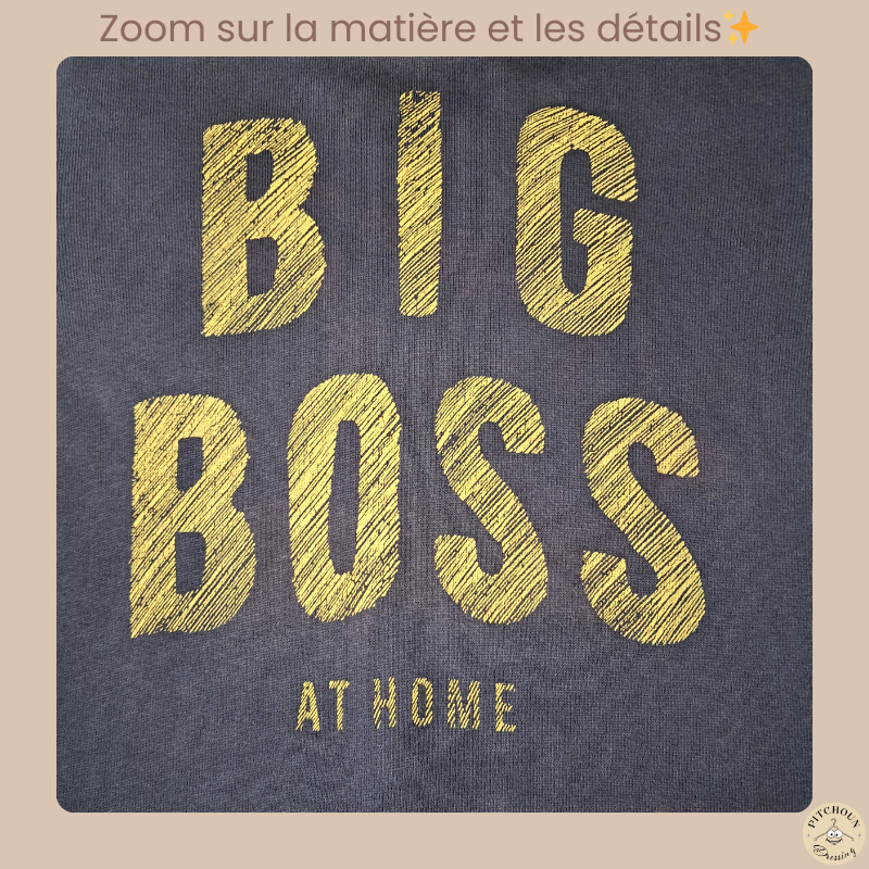 Sweat marron à capuche - Kiabi - garçon 5 ans