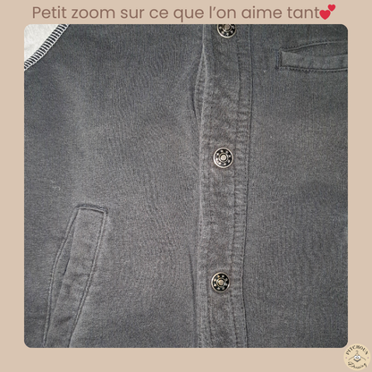 Veste bicolore à pression - Uessentiel - garçon 6 ans